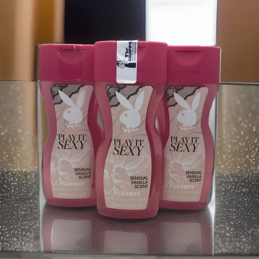 Playboy Play‎ It Sexy Vanilla Shower Gel Body Wash 250ml Lot of 3